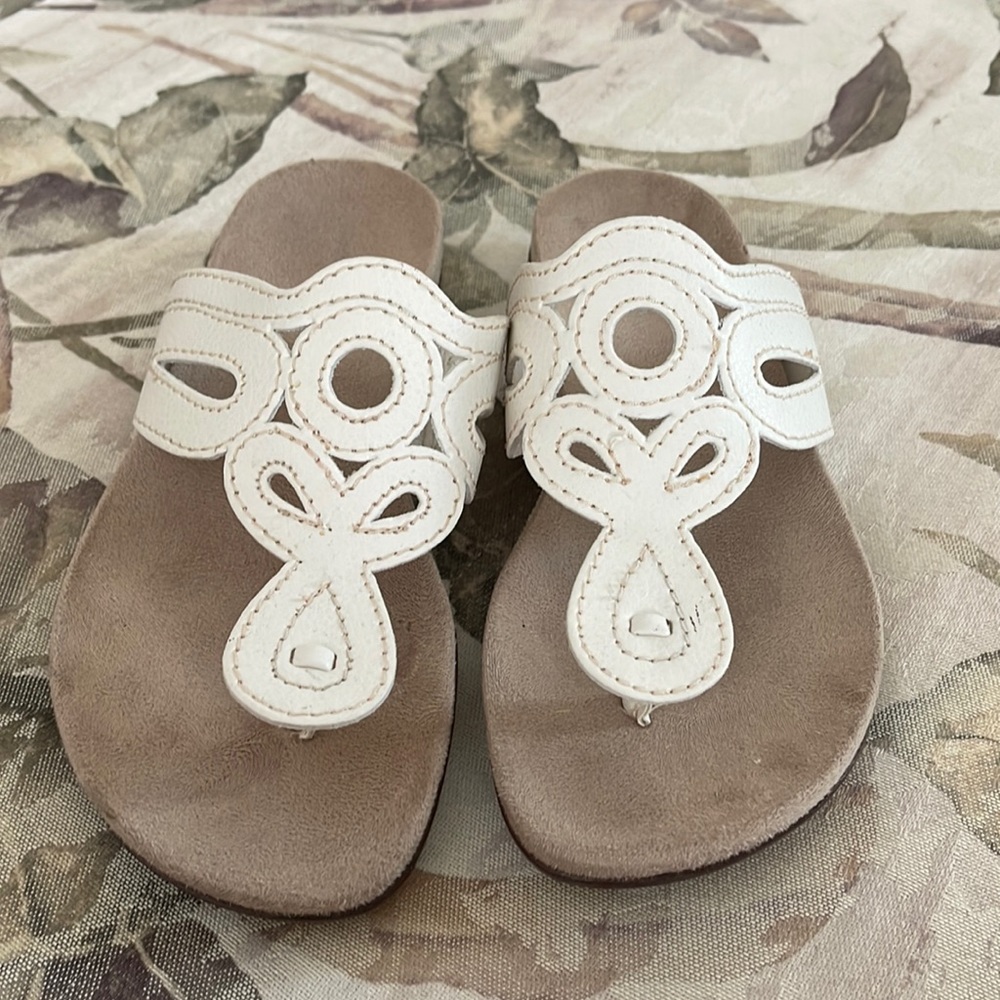 White Flip Flops